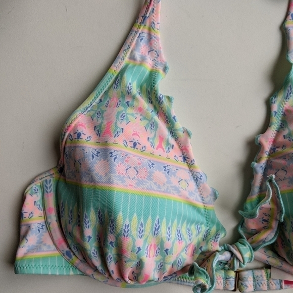 Victoria's Secret Fabulous Pastel Halter Bikini Top - Picture 3 of 5